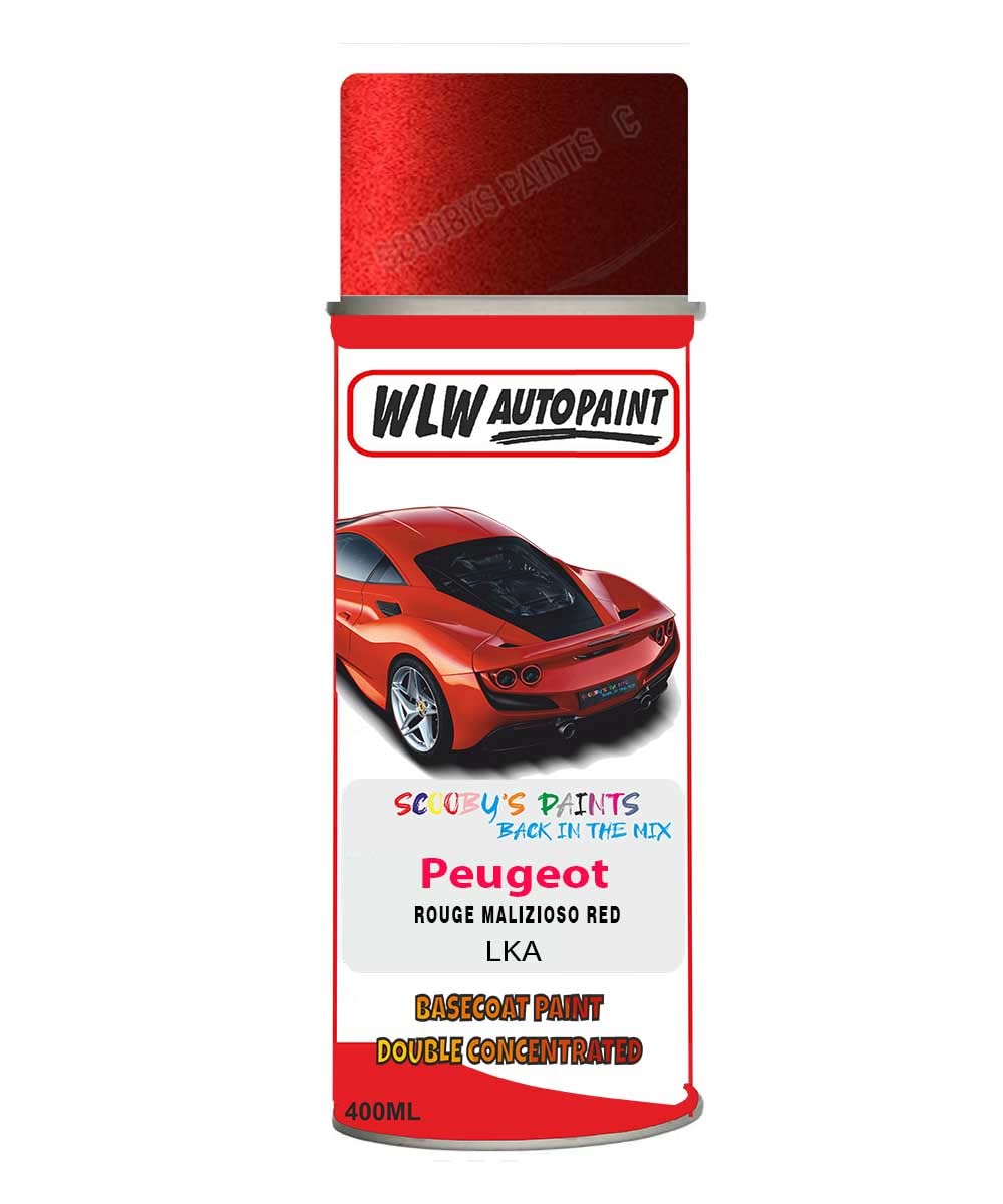 Basecoat Aerosol Spray Paint For Peugeot Bipper Rouge Malizioso Red 2008-2014 Code Lka