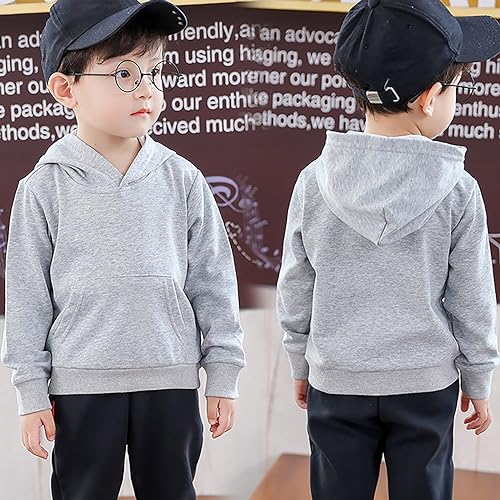 Boys Girls 𝐇𝐨odies Baby Solid Long Sleeve Comfortable Pullover Infant Fall Winter Casual Warm Clothes with Poket4