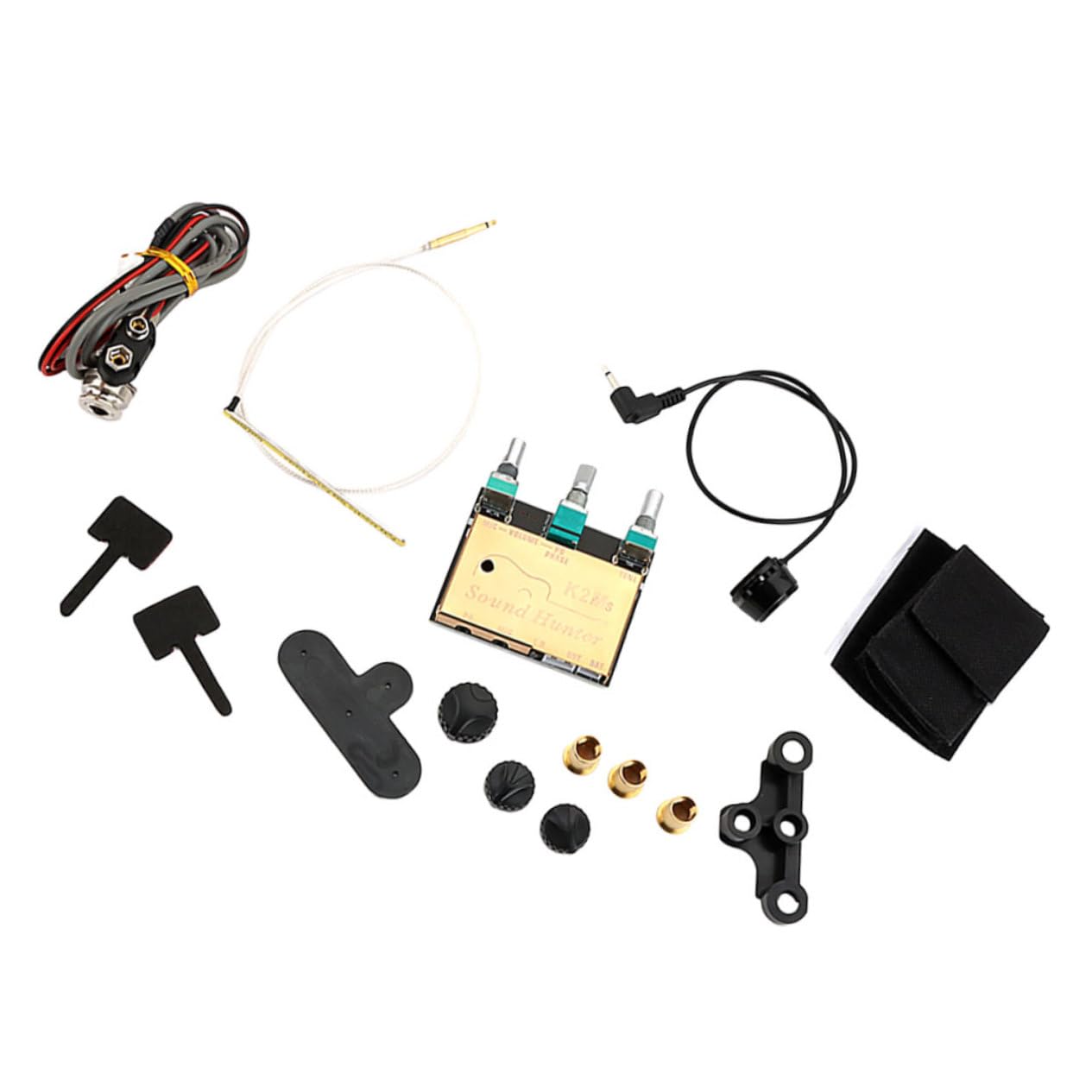 Milisten 1 Set Adjustable Violin Pickup with Mic Multifunctional Guitar Pickup for Ukulele and Other Instruments present for Music Lovers Easy to Use Compatible with Various Guitars