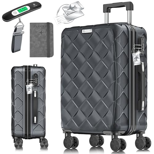 KESSER® Reisekoffer 120L Koffer ABS Hartschalenkoffer mit Zahlenschloss, Kofferwaage &...
