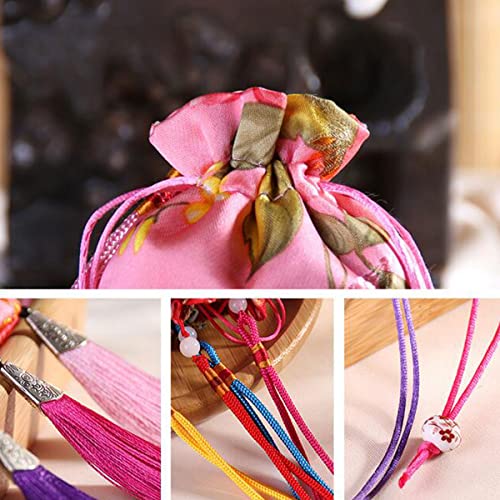 Bolsas de saco con cordón 20 piezas seda brocada miniatura 2