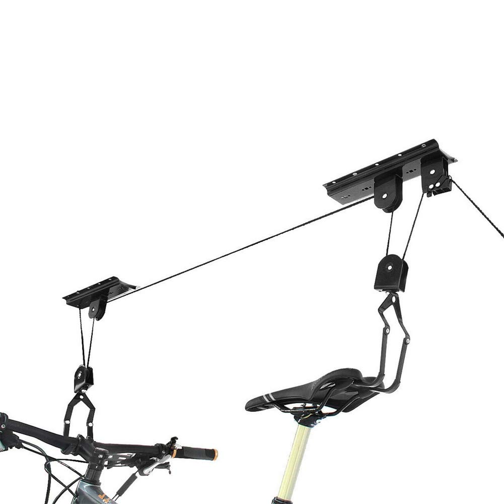Kayak Hoist Ascenseur Garage Stockage Canoë Treuils 110 LB Capacité - Plafond intérieur Suspendu Rack Poulie pour Paddle Board, Snow Board, Planche de Surf, Wake Board, vélo