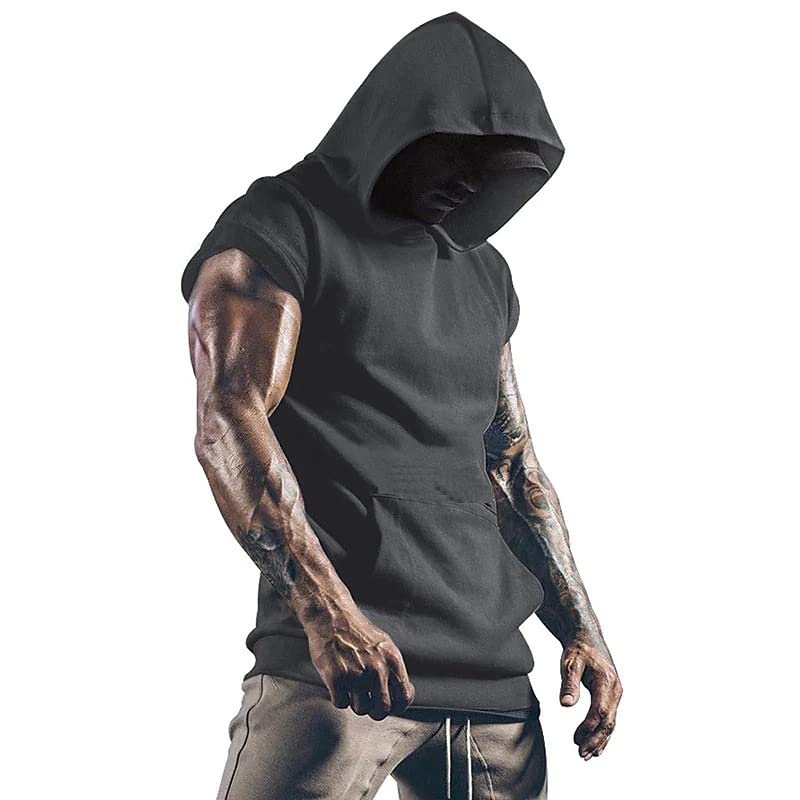 HOT BUTTON Men’s Short Sleeve Hoodie – Lightweight Casual Sweatshirt with Kangaroo Pocket – Perfect for Everyday Wear HOT BUTTON Men’s Short Sleeve Hoodie – Lightweight Casual Sweatshirt with Kangaroo Pocket – Perfect for Everyday Wear
