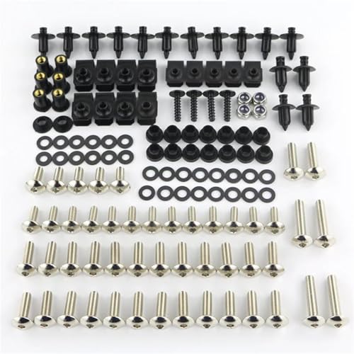 Kit tornillos carenado completo para moto Yamaha MT-07 YZF-R3 y tuercas de acero plata