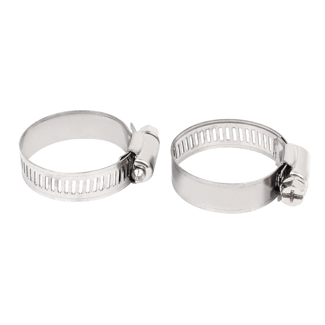 Aexit 33mm to Clamps 57mm Range 13mm Band Width Stainless Steel Hose Pipe Clamp Strap Clamps Hoop 5pcs