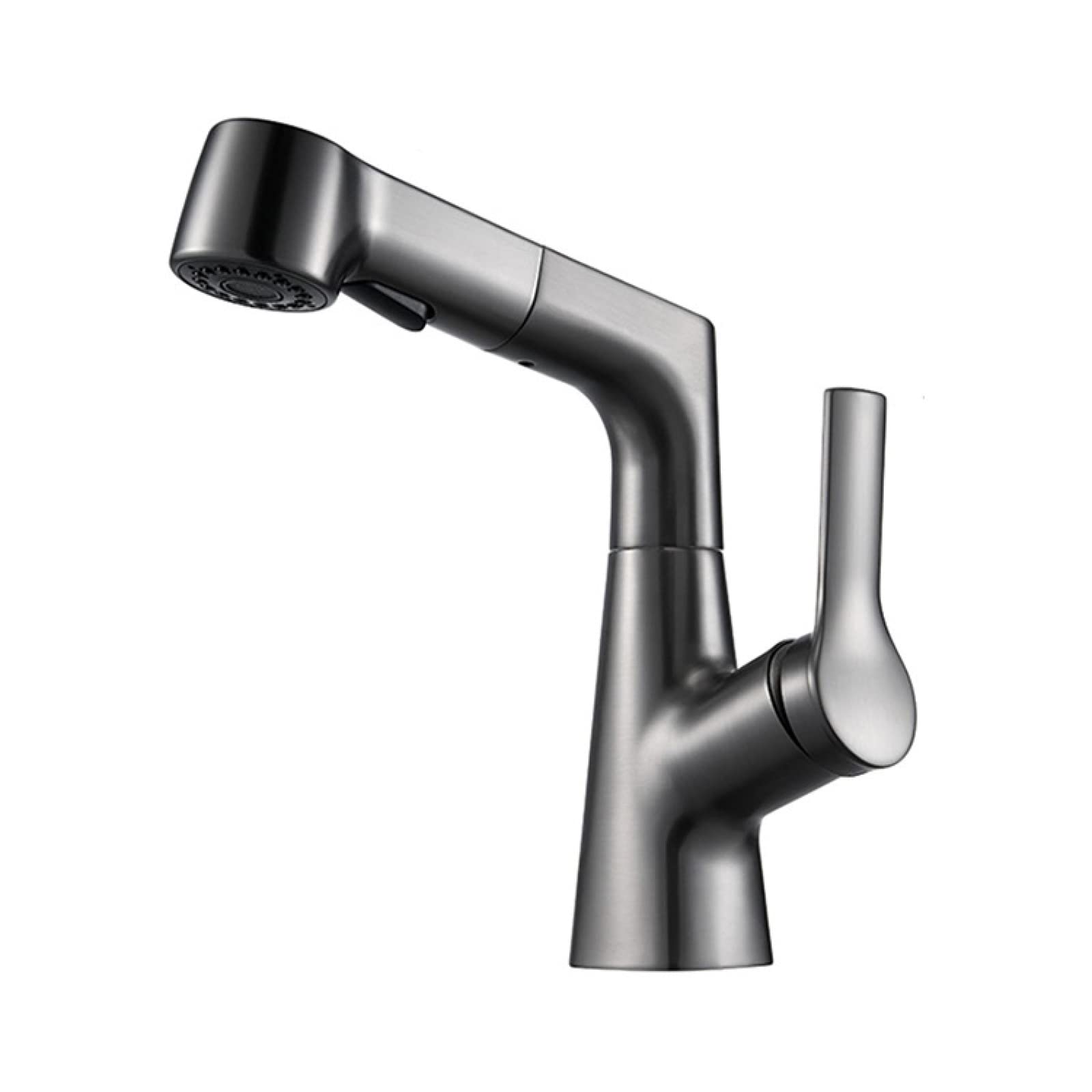Robinet de salle de bain extractible monotrou en laiton eau chaude