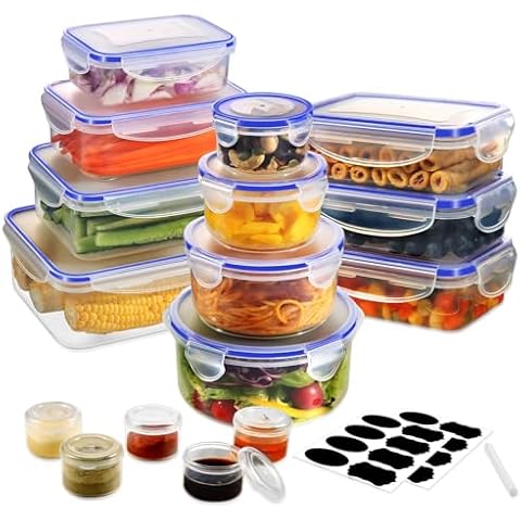 YASHE 32PCS Airtight Food Storage Containers Cover