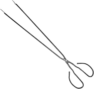 SEWOART 1 peça pinças para churrasco tesoura pinça clipe de carvão pinça grampo de grelha pinças ferramentas de grelhar ferramenta de alcance resistente ferramenta de limpeza de metal carvão braçadeira de carvão estendido espaguete