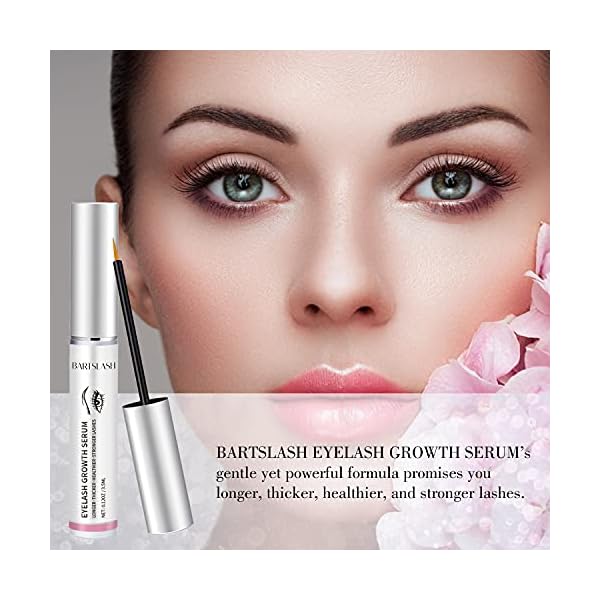 BARTSLASH Premium Eyelash Growth Serum - Irritation Free - For Longer, Thicker, Healthier, and Stronger Lashes - 0.12OZ/3.5ML