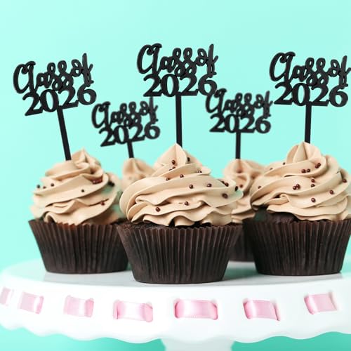 Fournitures de Fête et Décorations de Cupcake Class of 2022 pour Gâteaux