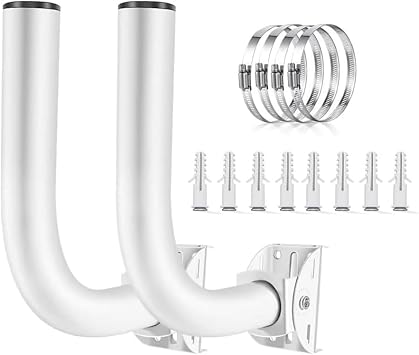 Adjustable Universal Wireless Bridge Bracket Mounting Kit for Outdoor Antenna Point-to-Point AP Access Point Clients 2 Pack