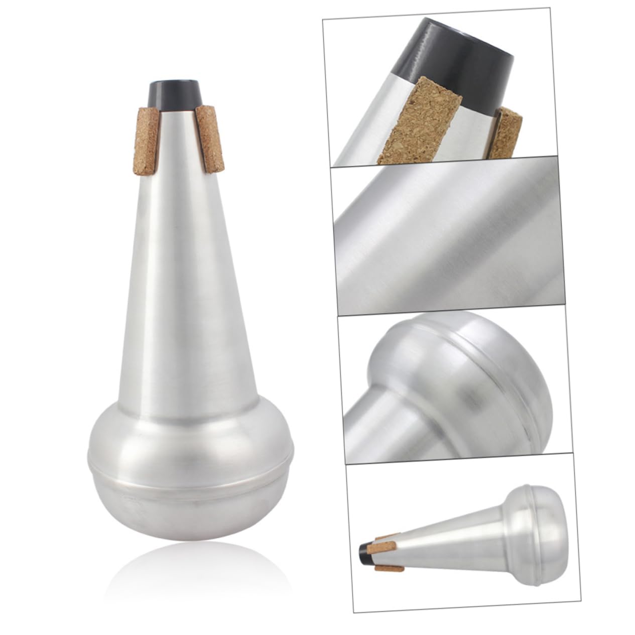 ERINGOGO Trombone Mini Trombone Muffler Accessories Mute Aluminum Mute Style Pack Music Instrument for Nighttime Play