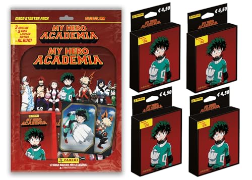  My Hero Academia: Plus Ultra Sticker Collection - Super Starter Pack Panini [Album + Poster + 15 Bustine + 7 Card Limited Edition]