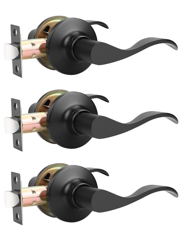 8 Pack Interior Passage Door Lever,Oil Rubbed Bronze Left Or Right Handing Fo - View #9