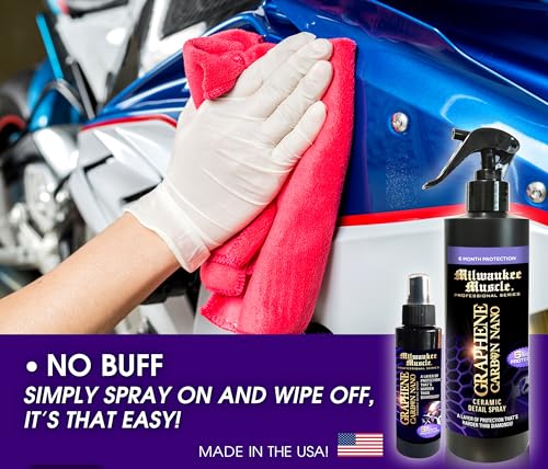 Cera Cerámica en Spray para Motocicleta Graphene 16 Fl Oz + 4 Fl Oz miniatura 5