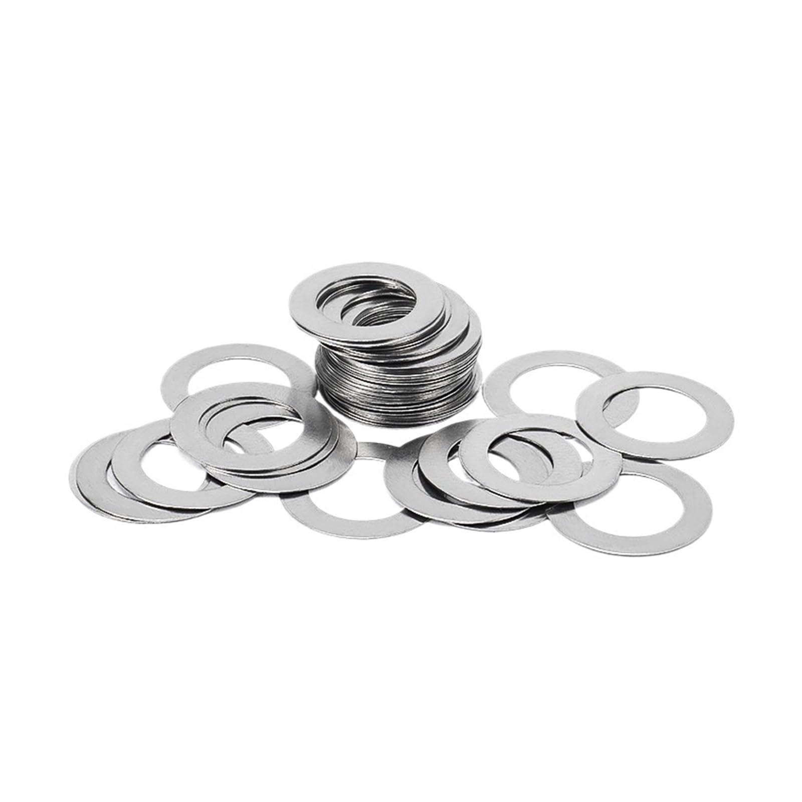 Arandelas planas de acero inoxidable, paquete de 20 Arandelas planas de acero inoxidable 304 M3 M4 M5 M6 M8 M10 M12 M14 0,1 mm 0,2 mm 0,3 mm(Thickness0.2,M8x13)