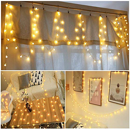 Generic 756557034172 Plug In Led String Lights, 16Ft/5M 50 Led Bulb Warm White Globe Fairy Lights For Holiday/Christmas/Wedding/Party Indoor Outdoor Decoration thumb #5