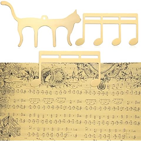 Gold Music Book Clips for Various Books Cover