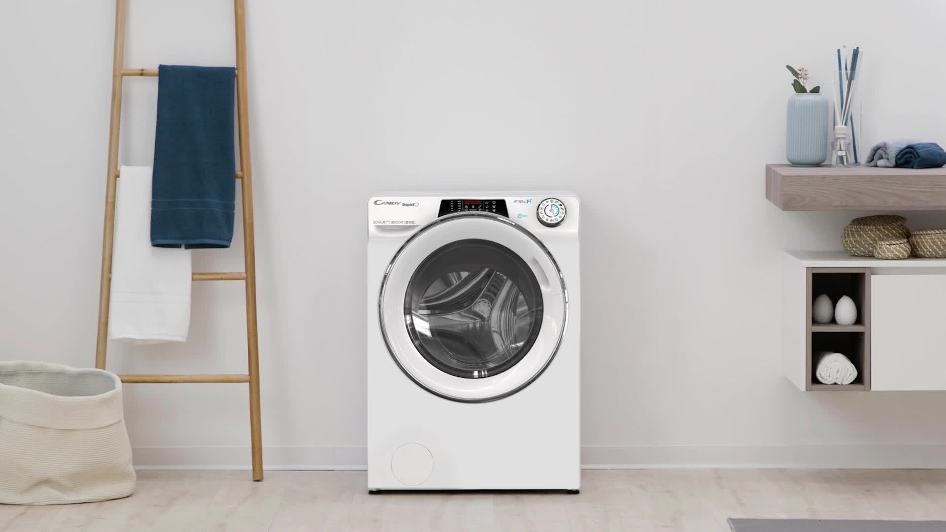 Candy RapidÓ Lavasciuga 9+6 Kg - Wi-Fi, Classe A, 1400 Giri, Funzione Vapore - Bianca - Foto 10