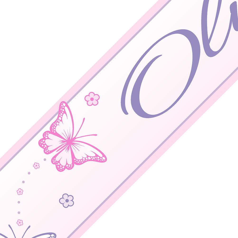 SuperDuperDecor Chasing Butterflies - Personalised Bedroom Wall Border - eco Decor Strips - Mixed - with Name — image 1