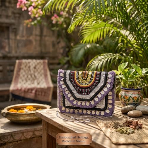 Image of Maresse Women Boho Bag Embroidered Crossbody Sling Bag For Women | Handmade