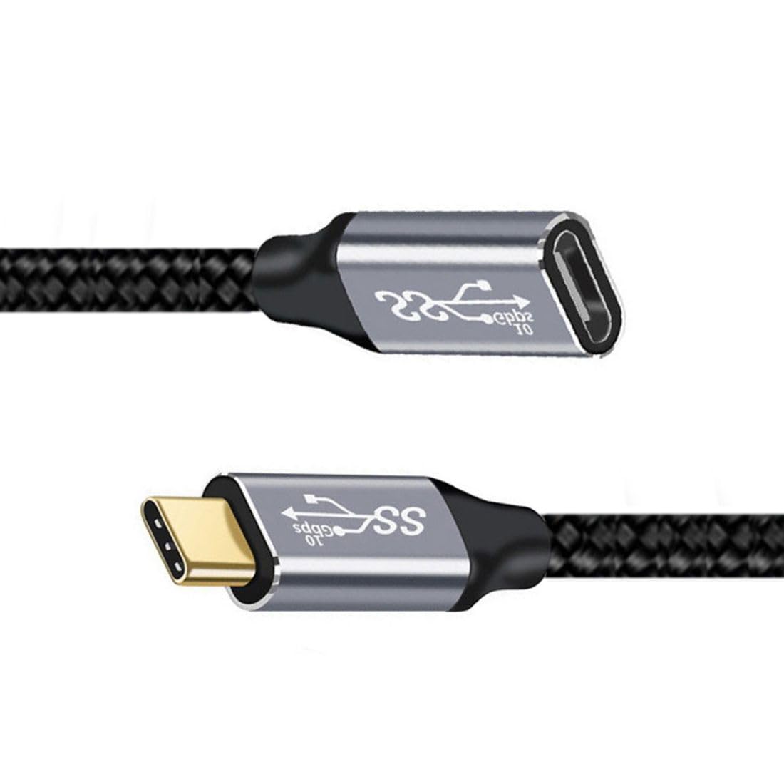 chenyang Cavo USB 3.0 Cavo dati prolunga USB 3.0 tipo A maschio-femmina 5 Gbps Nylon intrecciato blu 0,3M