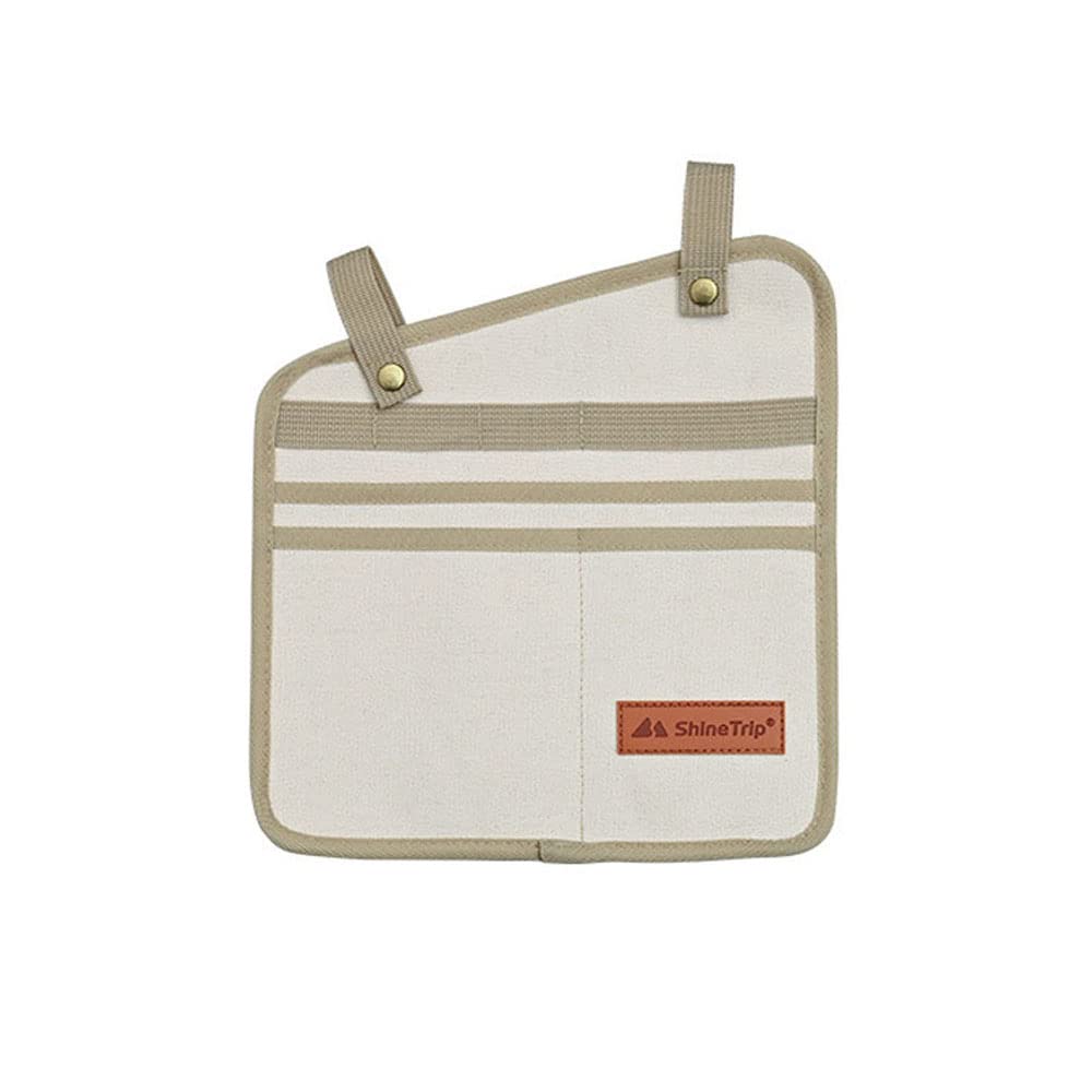 Fawoonu Shine Trip Camping Chair Armrest Storage Bag Canvas Folding Chair Organizer Multifunctional Side Pocket Pouch Portable Bag for Outdoor Camping Picnic Fishing