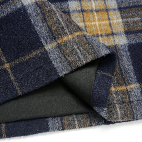 Image of IDEALSANXUN Womens High Waist Plaid Skirt Bodycon Pencil Wool Mini Skirts