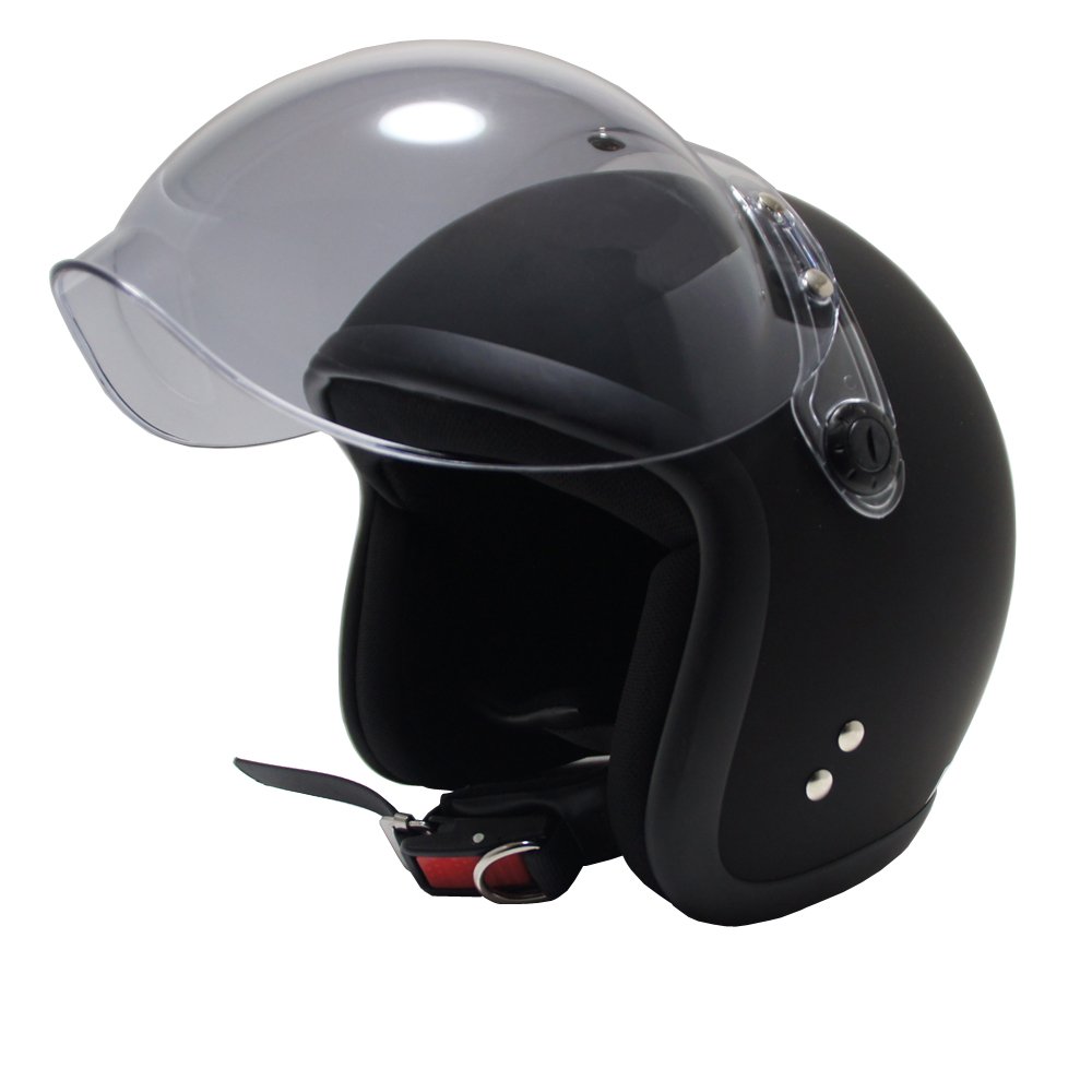 Amazon | [ビーアンドビー] バイク用 ジェットヘルメット バブル 