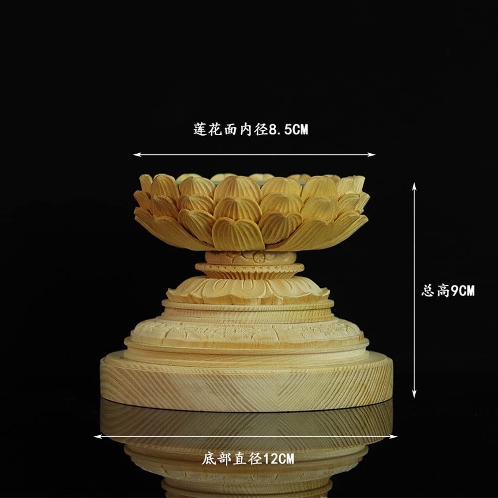 Amazon｜仏像台 丸型 桧木製 高級木彫り 仏像台座【木彫仏具】蓮の台座  