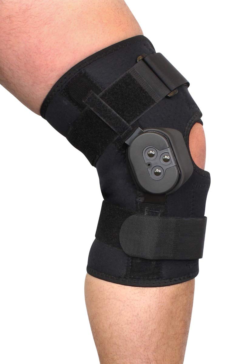 Buy External Deluxe Hinged Knee Brace with Adjustable Compression Wrap