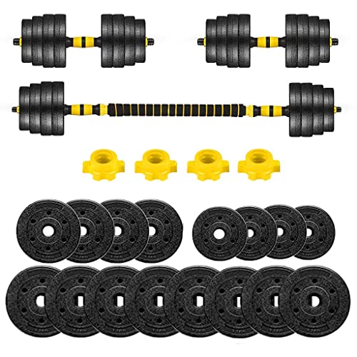 Adjustable Weight Dumbbell Barbell Set, 3-In-1 Dumbbell Set, 88 Lb Free Weight Dumbbell with Nonslip Connecting Rod Women Exercises for Home Gym Office Workout Men Fitness Strength Training