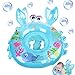 Gxhong Anello di Nuoto per Bambini, Baby Float Salvagente, Bambino Salvagente, Baby Nuoto Galleggiante, Piscina Salvagente per Bambini con Maniglie per Bambini Neonati 4-48 Mesi, Blu