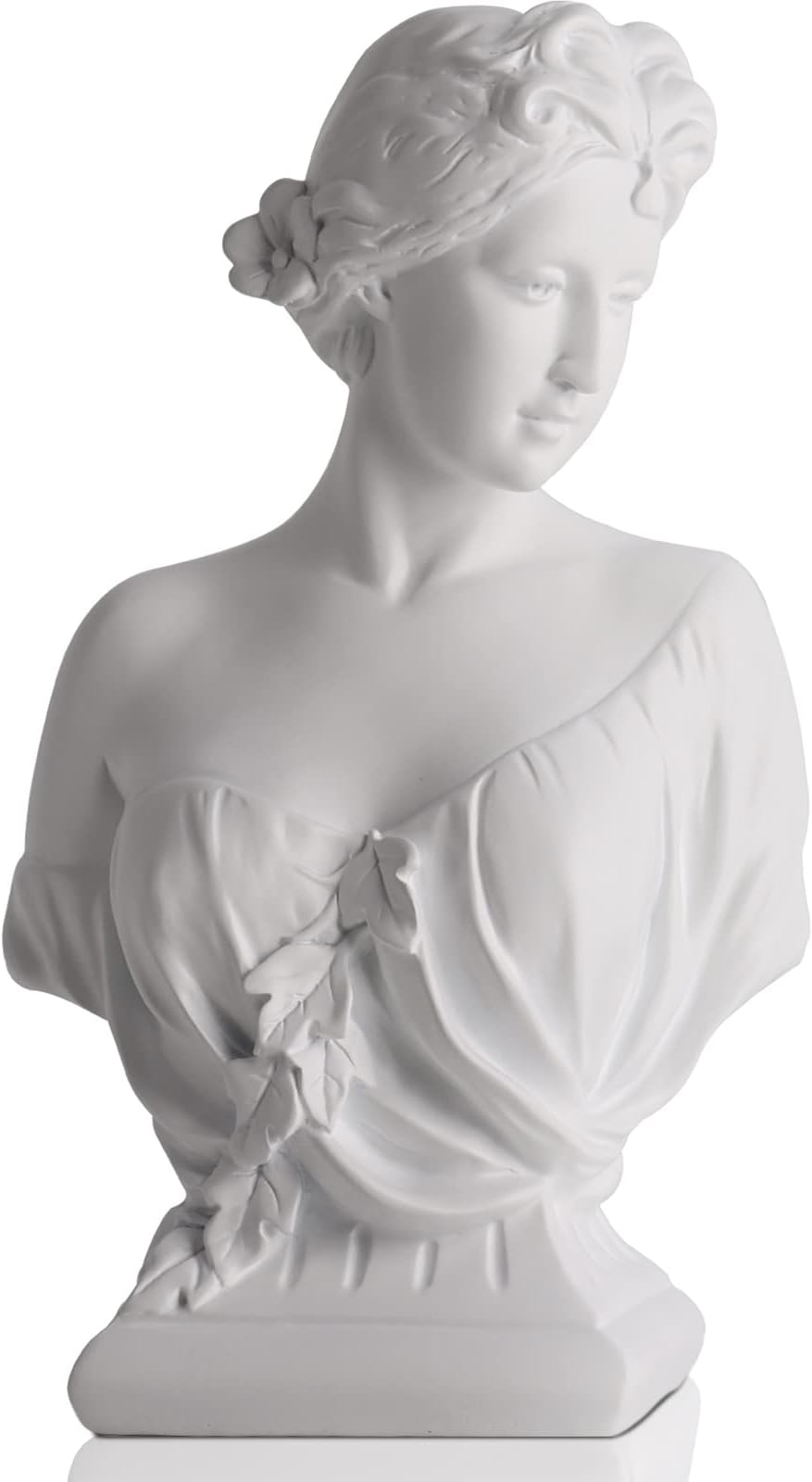12" Artemis Bust Large Greek Goddess Statue Office Bookshelf Home Dressing Resin Goddess Statue Young Venus Plaster Portrait Lovers Collectibles