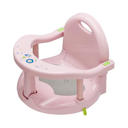Miniatura 1 de Asiento de baño para bebé recién nacido, silla de baño antideslizante para tina, sillas de baby shower de forma bonita para sentarse en la bañera,