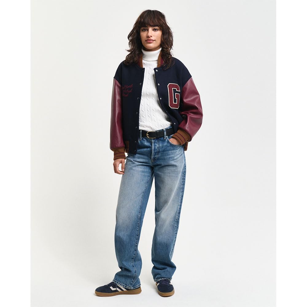 Gant Damen Stretch Cotton Cable Turtleneck Pullover (1er Pack)