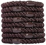 L. Erickson Ponytail Holders - Set of Eight - Espresso