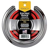 Stanco Metal Prod 601-6 Electric Range Reflector Pan, Fixed-Element, Chrome, 6-in. - Quantity 6