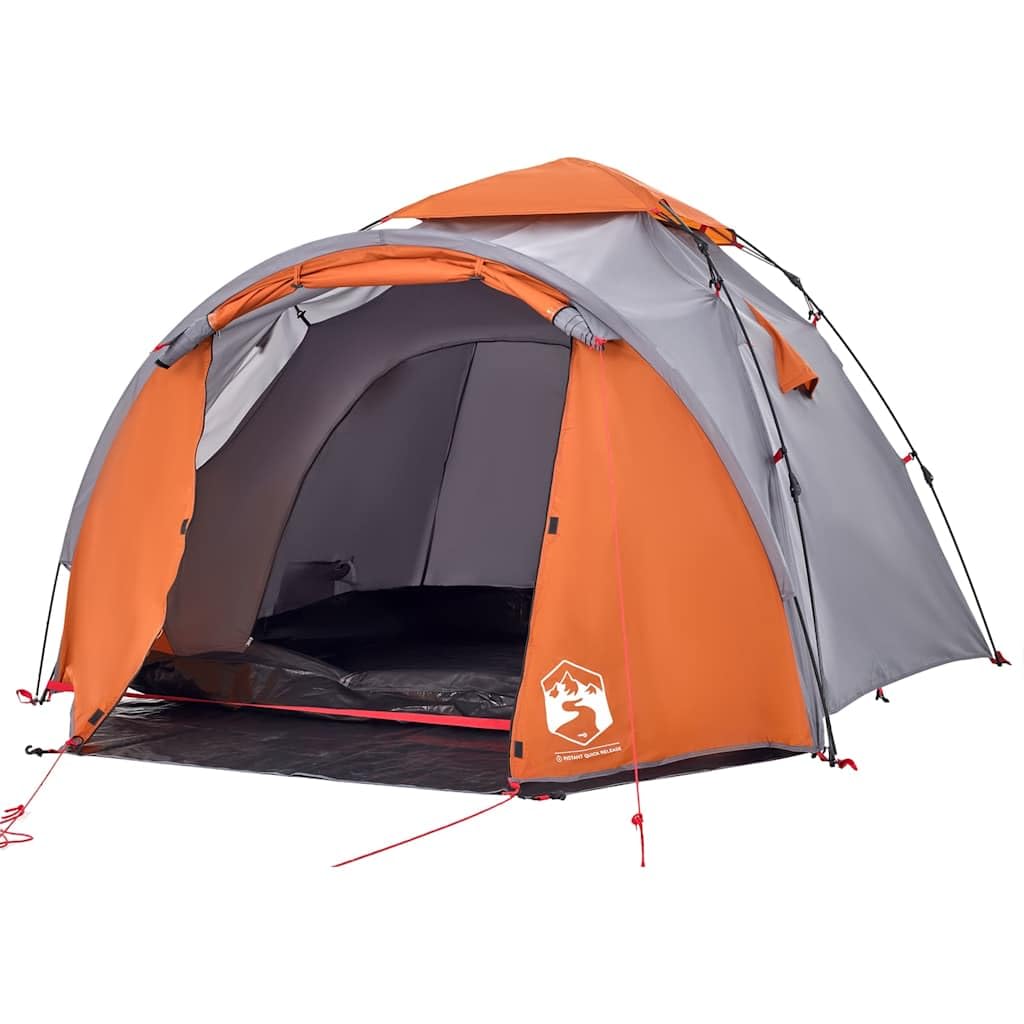 Carpa exterior verde impermeable con sistema de liberación rápida, T-poliéster, ligera y portátil para aventuras de camping