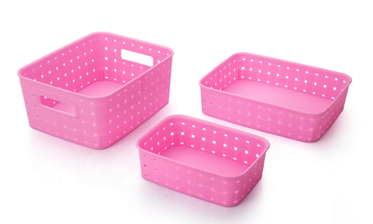 THE SR BRAND Sr 3 Pieces Plastic Rectangular Storage Basket Multipurpose Colorful For Kitchen&Home Organiser Box For Wardrobe, Fruits Vegetables, Toys, Stationary Items(25.2 * 19.2 * 12.2 Cm) (B0CK2FN79H) Amazon Price History, Amazon Price Tracker