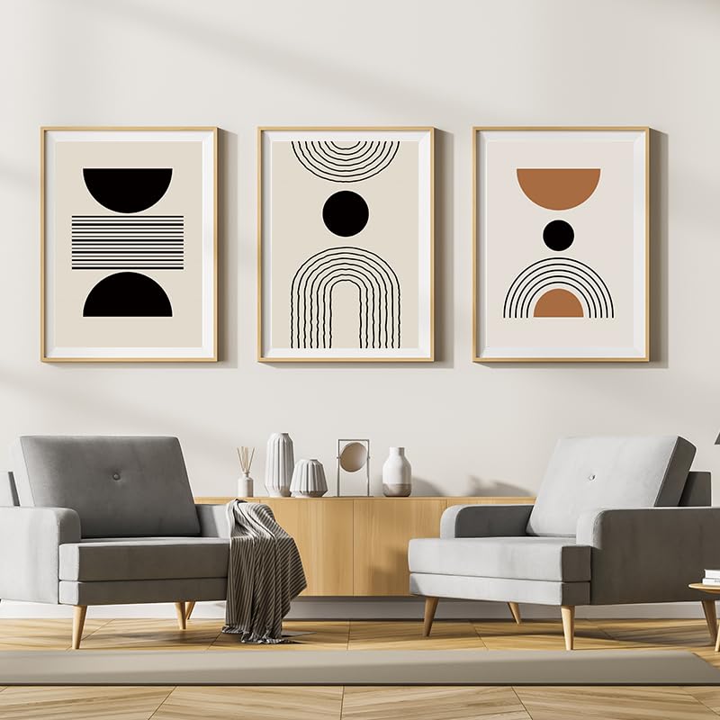 WADBTP Bohemian Style Poster Set, Modern Bedroom Living Room Background Wall Decoration Poster