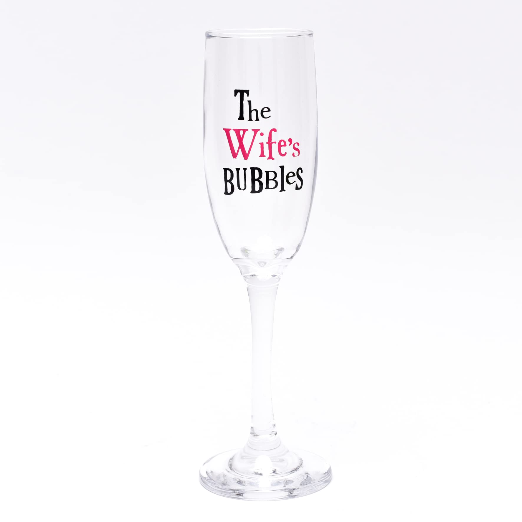 The Bright Side His & Hers Wedding Bubbles Flute Glass Set in Gift Box BSGLASS04 - Image 2