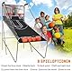 FANTASK 8 in 1 Basketballmaschine, elektrischer Basketballständer faltbar, Luftpumpe & 8 Spielmodi, Schießmaschine mit 4 Bällen, Arcade Basketball Kinderspiele, Grau