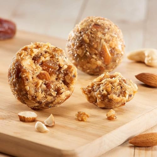 Image of WOW Laddus - Dry Fruit Supreme 220 Grams Pack of 6 | Natural Jaggery Sweetened | Pure Ghee Infused | Nutrient & Healthy Tasty Laddoos | No Added Preservative