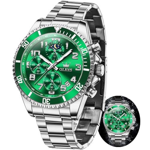 71% Off OLEVS Men's Chronograph Moon Phase Watch - Image 2