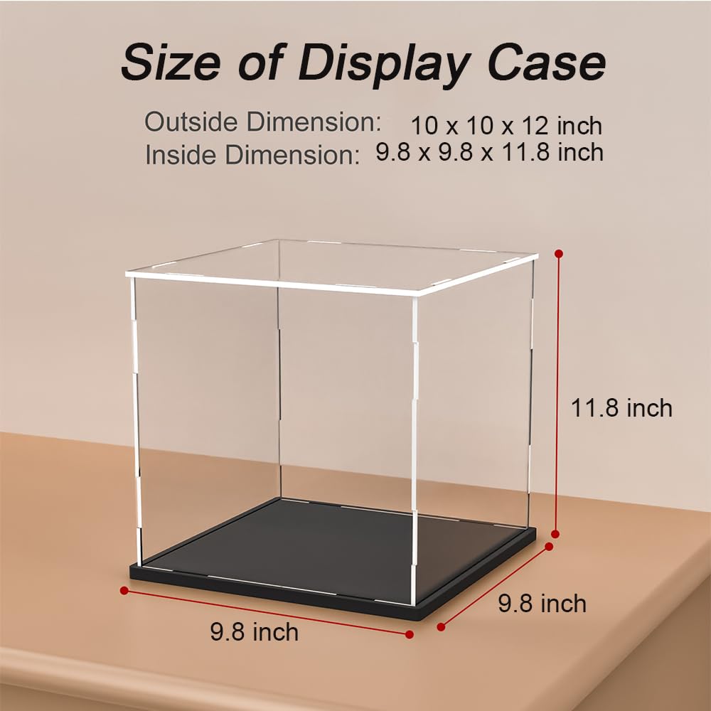 Vitrina transparente de baloncesto, vitrina de acrílico para pelotas de fútbol con soporte para bolas, caja de encimera de montaje, organizador de cubos, escaparate de protección a prueba de polvo 5