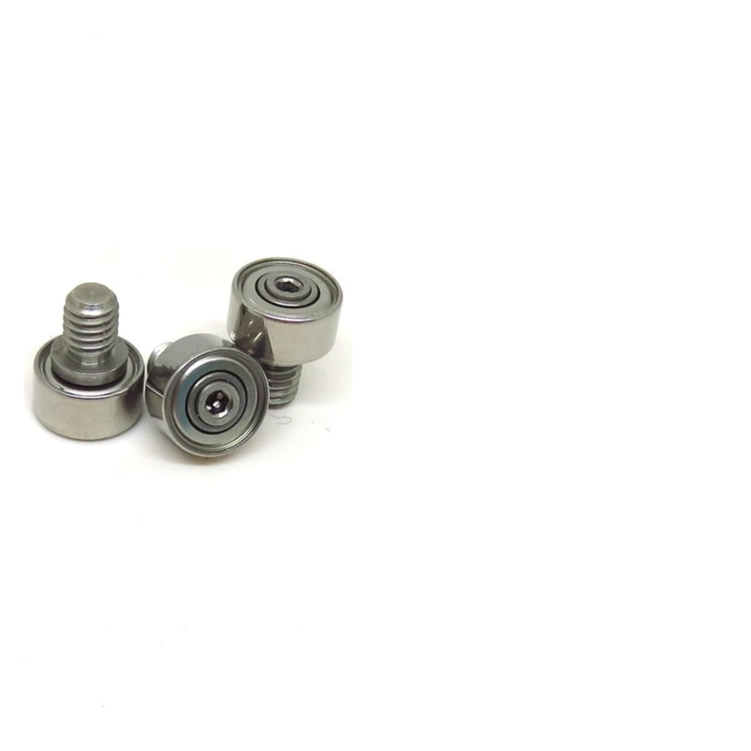 1 Piece 15mm Diameter 696 External Thread Bearing Wheel JS69615-5C1L8M6 15mm Outside Diameter Stainless Steel Screw External Thread Guide Wheel Roller (Size : 1Pcs, Style : JS62413-5C1L6M4)