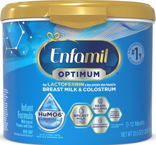 Image of Enfamil Optimum (Enspire), Our Closest Formula to Breast Milk, Immune-Supporting Lactoferrin and Brain-Building DHA Baby Formula, Powder 20.5 Oz Tub