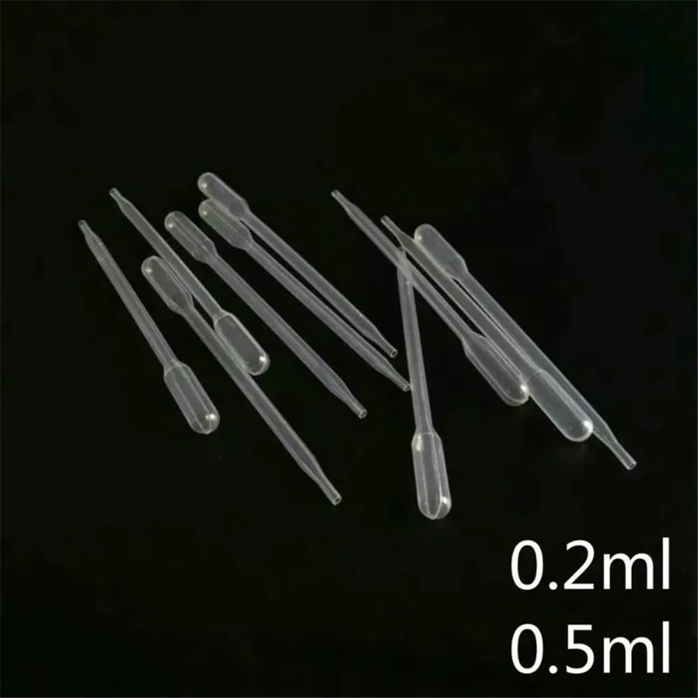 500 stücke/1000 stücke/2000 stücke 0,2 ml 0,5 ml Transfer Pipetten Kunststoff Pasteur Pipette Dropper Material(0.2ml 2000pcs)