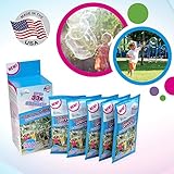 WOWMAZING Bubble Concentrate Solution (up to 4 Gallons) - Big Bubbles (5 Pouches of Bubble Refill)...